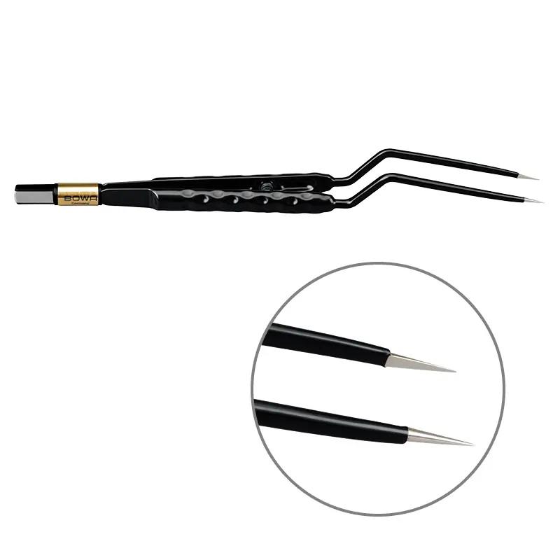 Біполярний пінцет, антипригарний, округла рукоятка, штикоподібний, 200 мм, 0.3 мм. BOWA-electronic GmbH & Co. KG